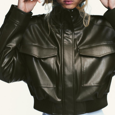 Briôt Cropped Leatherjacket