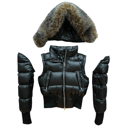 2000s Glossy Briôt Puffer