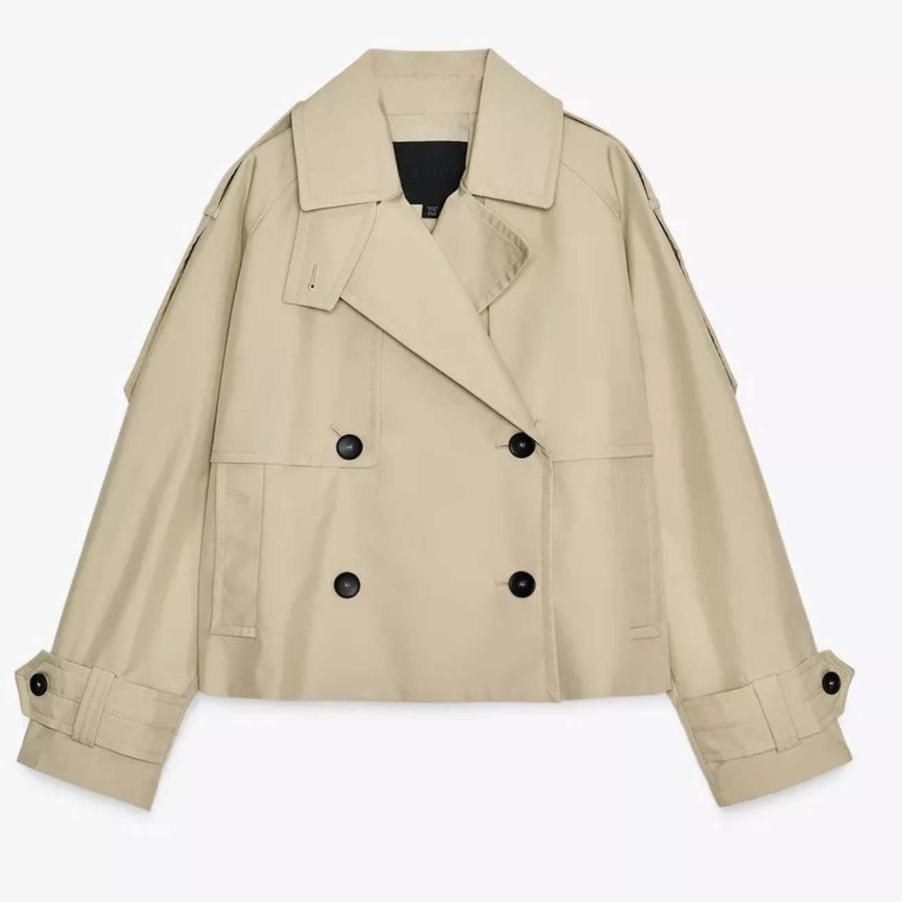 Briôt Cropped Trenchcoat