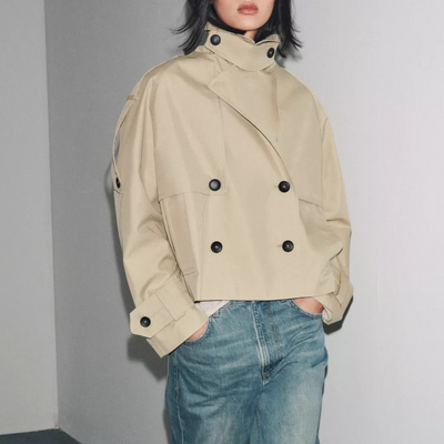 Briôt Cropped Trenchcoat